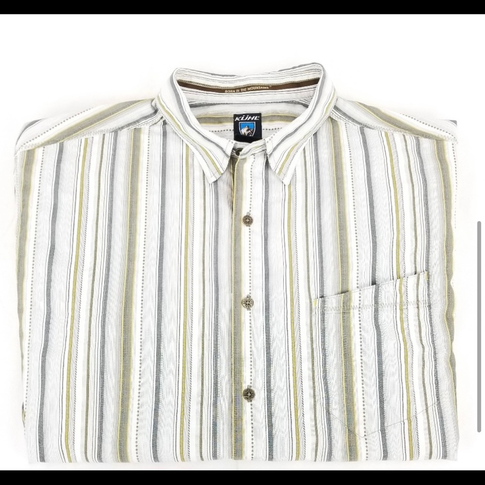 Kuhl Mens Short Sleeve Button Front Suncel Shirt